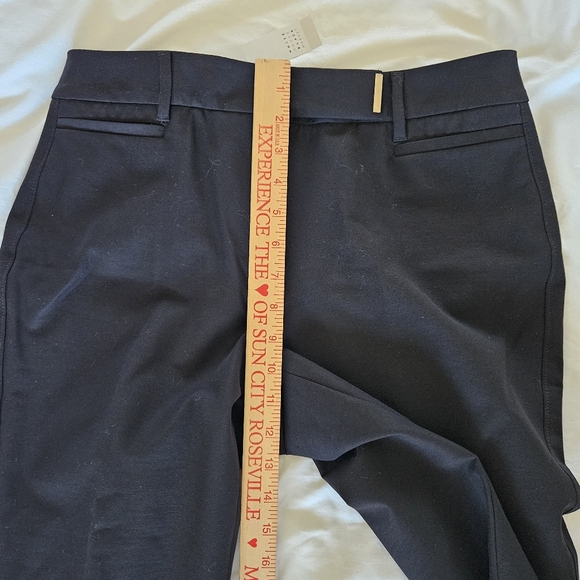 Women’s White House Black Market The Slim Crop blk dress pants slacks SZ 8R NWT - Picture 14 of 16